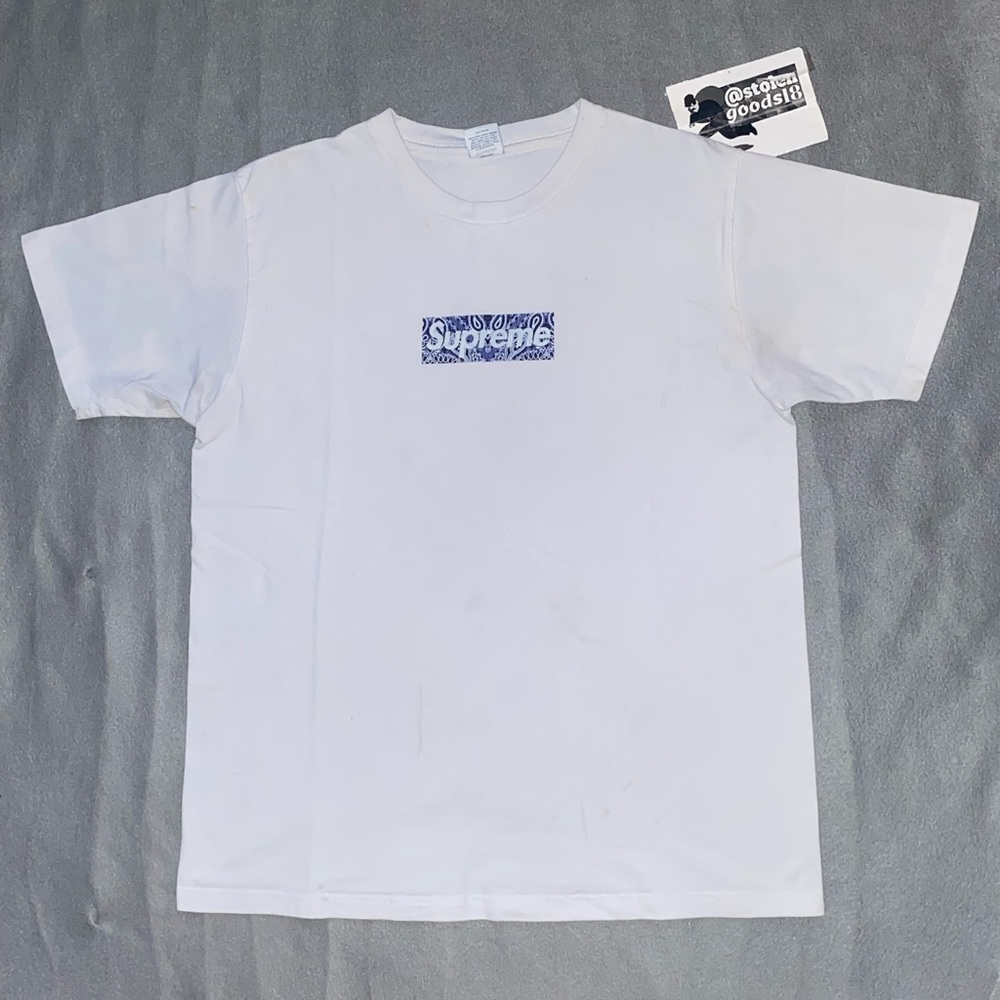 FW19 Supreme Bandana Box Logo Tee